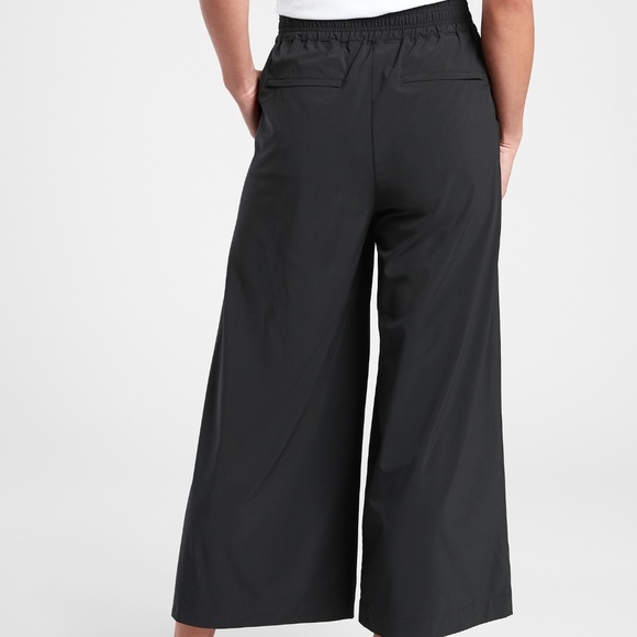 Athleta Brooklyn Wide Leg Crop Pants Black - Picture 9 of 13